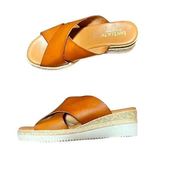 NWOT Bertuchi Made In Spain Women’s Wedge Sandal - 9 - Picture 1 of 8